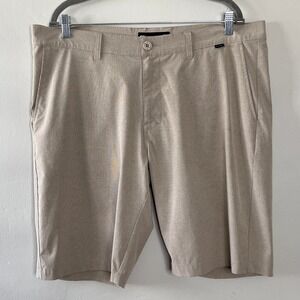 Travis Mathew Mens Shorts Hybrid Casual Golf Walking Everyday‎ Tan